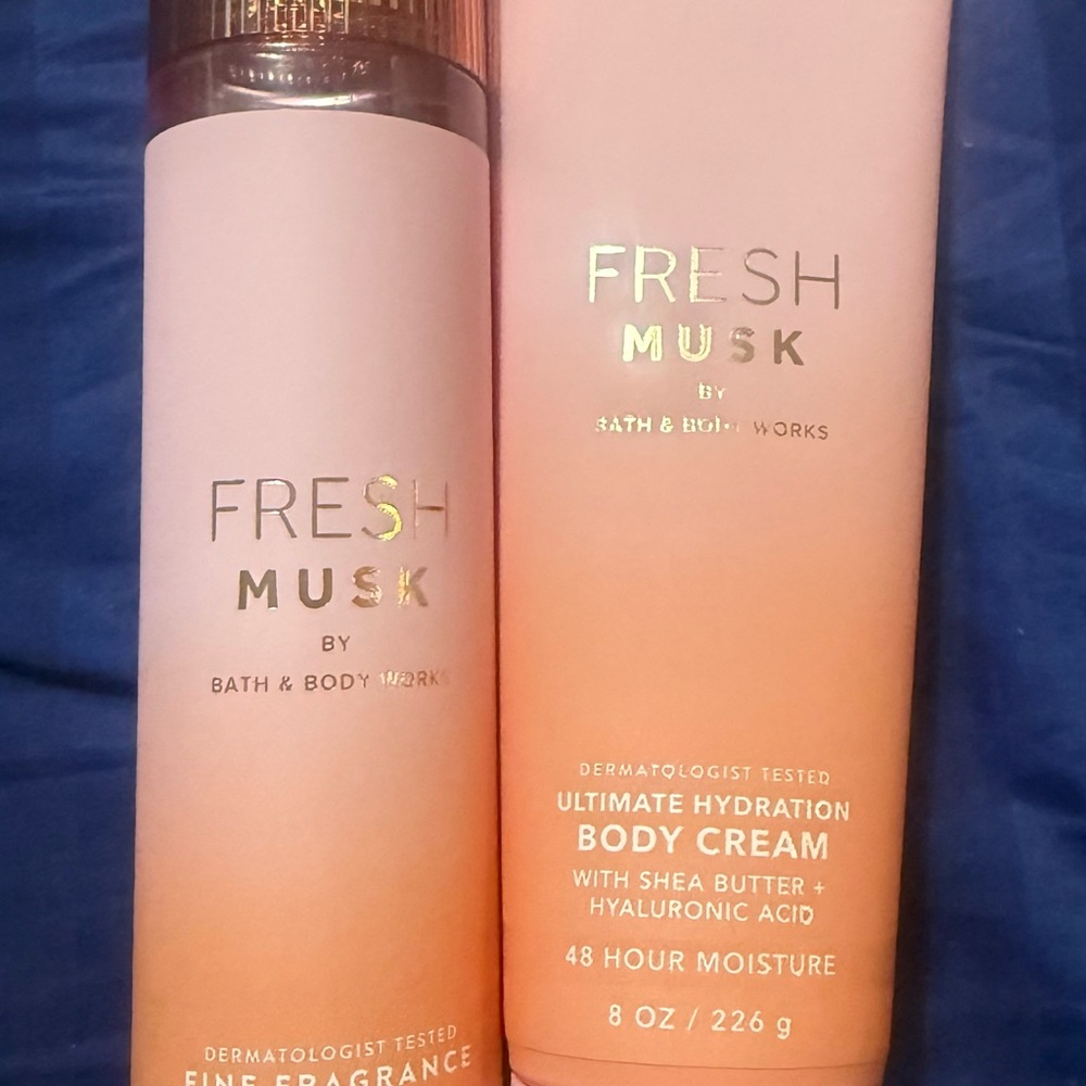 ‘Bath & Body Works’ Fresh Musk Body Cream and Mist Set